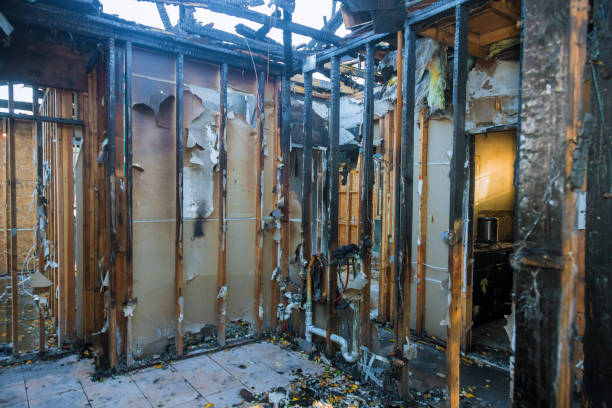 Professional Fire Damage Restoration technician working in Lawton, OK